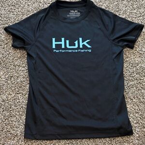 Huk Black and Blue Kids Short Sleeve Tee